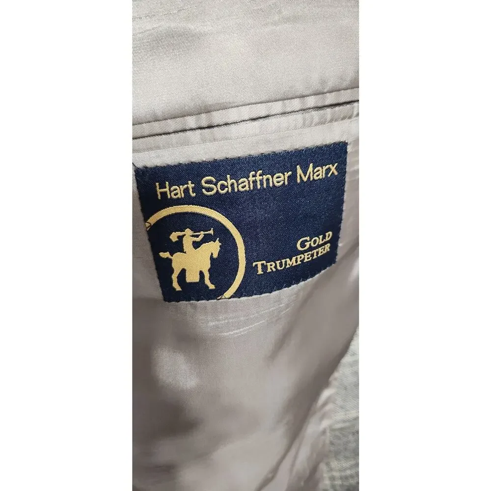 Hart Schaffner Marx Coat Loro Piana 100% Worsted Cashmere 50R See‎ Pics READ!
